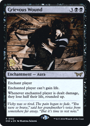 Grievous Wound (PRE-102) - Duskmourn: House of Horror Promos Foil - Poke-Collect