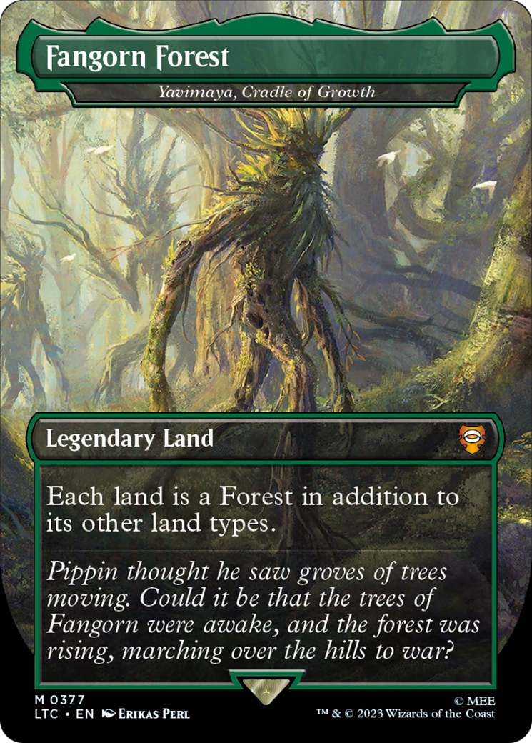 Fangorn Forest - Yavimaya, Cradle of Growth (LTC-377) - Tales of Middle-earth Commander / Fangorn Forest (Borderless) - Poke-Collect