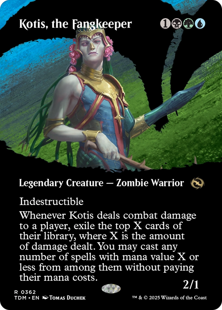 Kotis, the Fangkeeper (TDM-362) - Tarkir: Dragonstorm: (Showcase) (Borderless) Foil