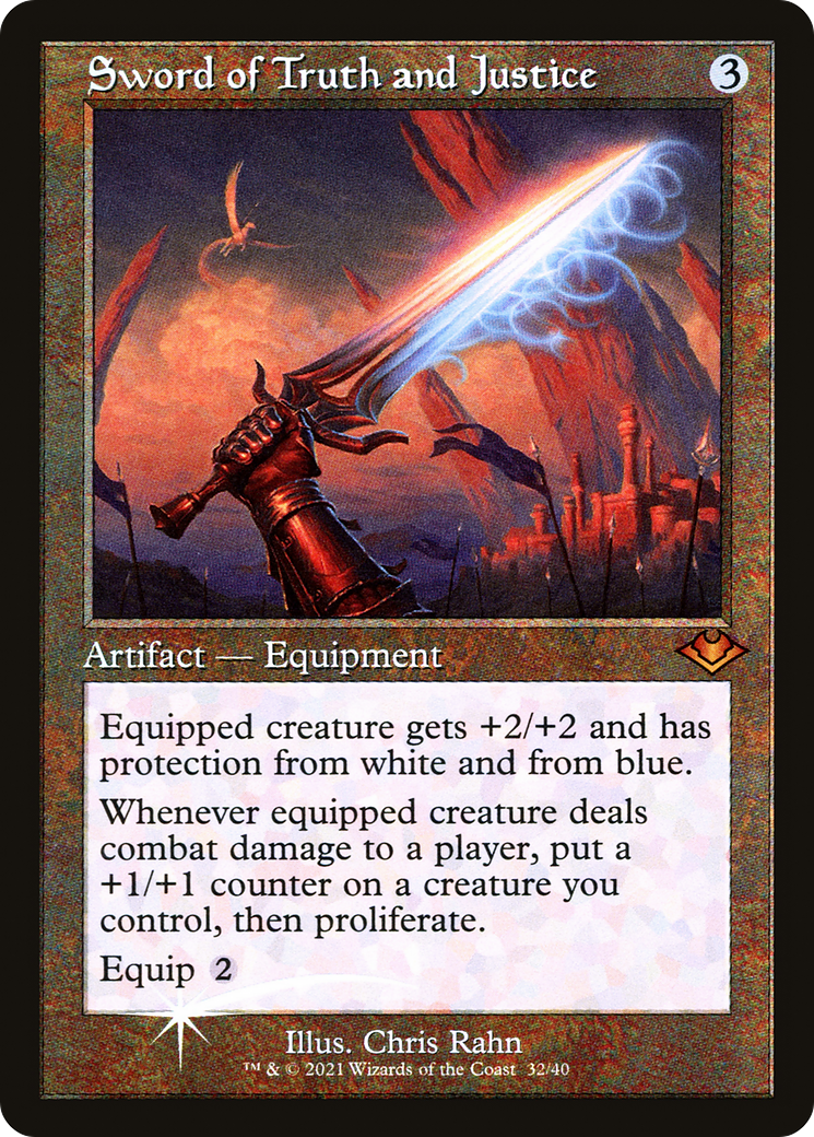 Sword of Truth and Justice (MH1-032) - Modern Horizons 1 Timeshifts Foil