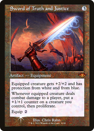 Sword of Truth and Justice (MH1-032) - Modern Horizons 1 Timeshifts Foil