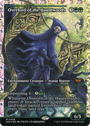 Overlord of the Hauntwoods (DSK-405) - Duskmourn: House of Horror: (Showcase) Foil