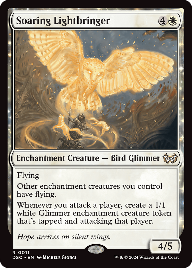 Soaring Lightbringer (DSC-011) - Duskmourn: House of Horror Commander: (nyxtouched) - Poke-Collect