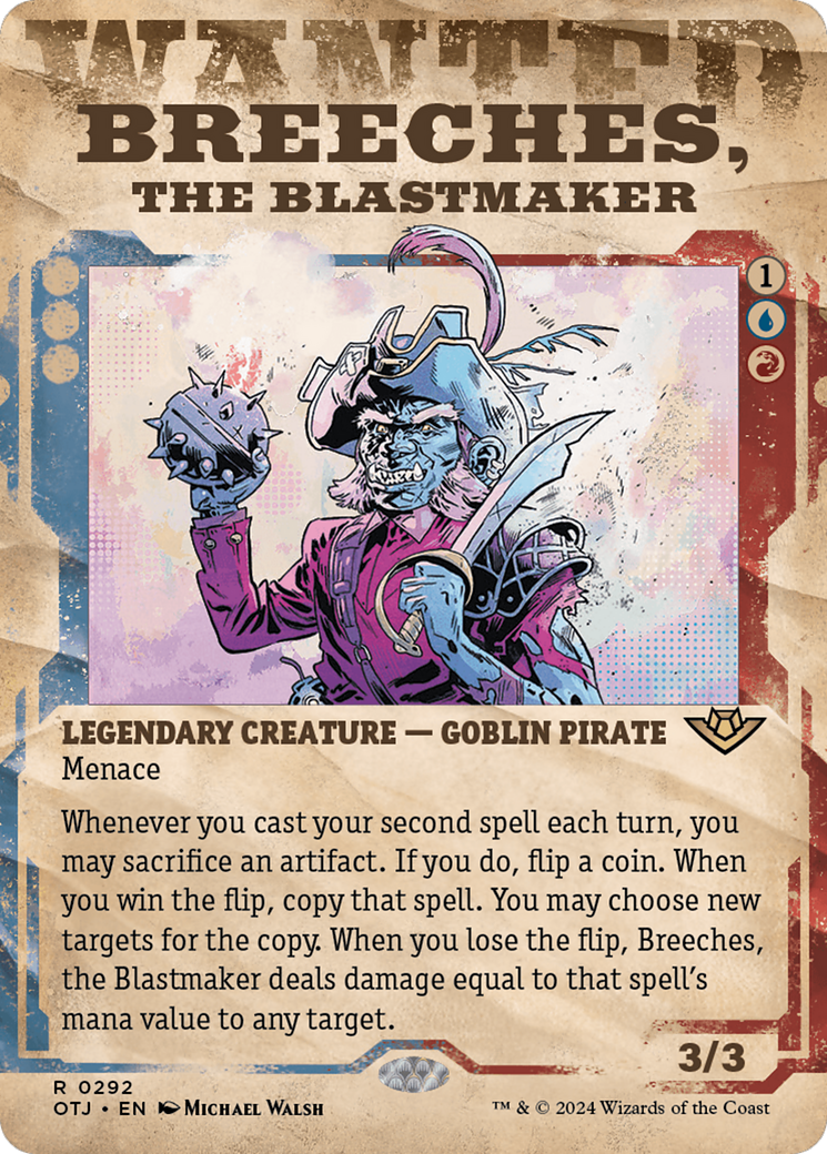 Breeches, the Blastmaker (OTJ-292) - Outlaws of Thunder Junction: (Showcase) (Borderless) Foil - Poke-Collect