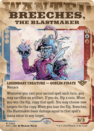Breeches, the Blastmaker (OTJ-292) - Outlaws of Thunder Junction: (Showcase) (Borderless) Foil - Poke-Collect