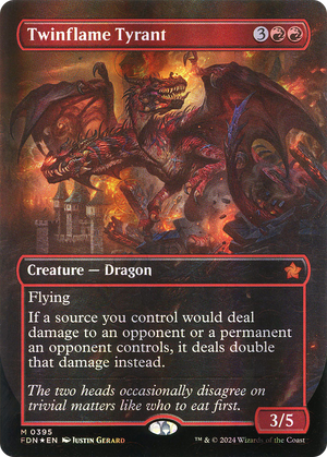 Twinflame Tyrant (FDN-395) - Foundations (Borderless) Foil