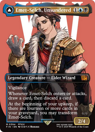 Emet-Selch, Unsundered // Hades, Sorcerer of Eld (FIN-394) - FINAL FANTASY (Borderless) - Poke-Collect