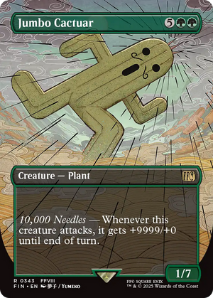 Jumbo Cactuar (FIN-343) - FINAL FANTASY (Borderless) - Poke-Collect