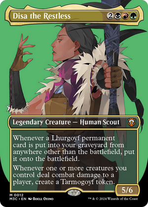Disa the Restless (Borderless) (M3C-012) - Modern Horizons 3 Commander (Borderless) Foil