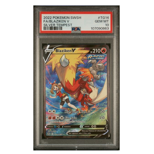 Blaziken V Silver Tempest #TG14 PSA 10