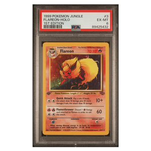 Flareon Jungle Holo 1st Edition #3 PSA 6