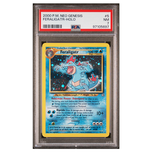 Feraligatr Holo Neo Genesis #5 PSA 7