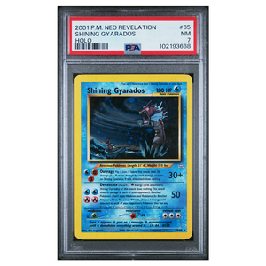 Shining Gyarados Holo Neo Revelation #65 PSA 7