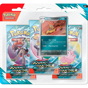 Scarlet & Violet: Journey Together 3-Pack Blister (Scrafty)