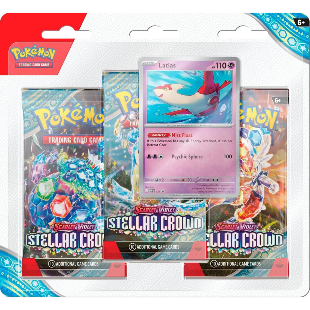 Scarlet & Violet: Stellar Crown - 3 Pack Blister (Latias) - Poke-Collect