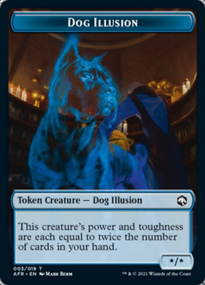 Dog Illusion // Boo Double-sided Token [Dungeons & Dragons: Adventures in the Forgotten Realms Tokens] - Poke-Collect