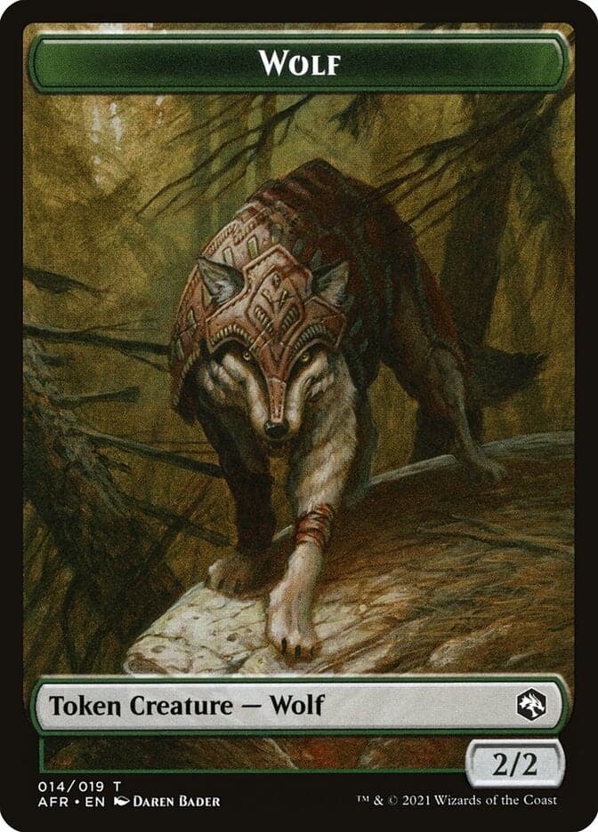 Wolf // Boo Double-sided Token [Dungeons & Dragons: Adventures in the Forgotten Realms Tokens] - Poke-Collect