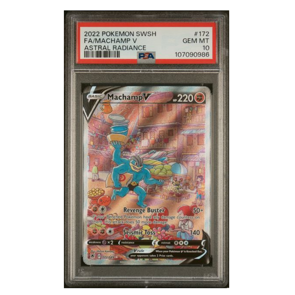 Machamp V Alternate Art Astral Radiance #172 PSA 10