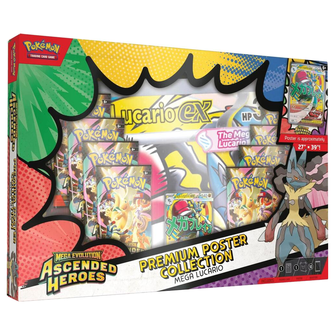 Mega Evolution: Ascended Heroes Premium Poster Collection (Mega Lucario)