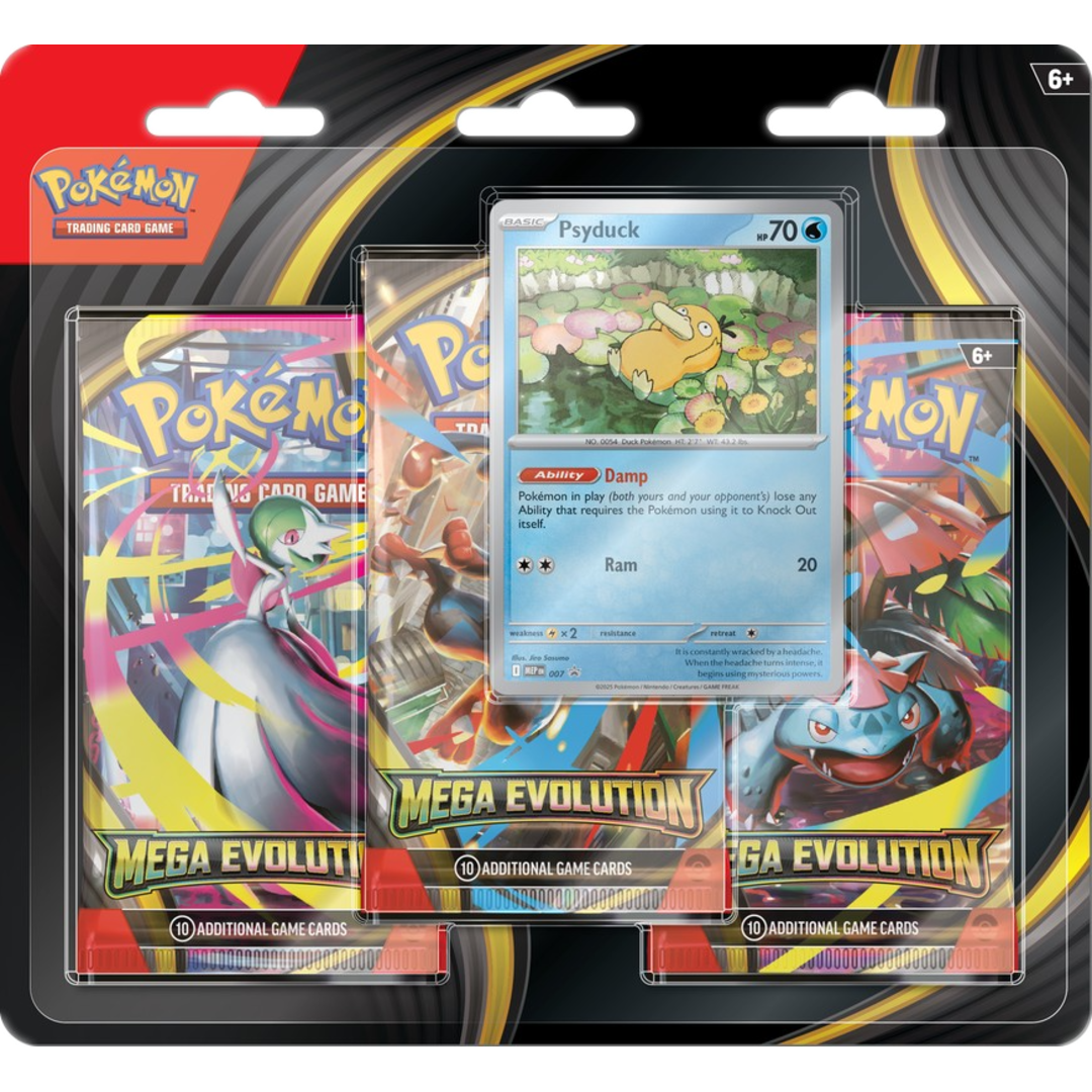 Mega Evolution 3-Pack Blister (Psyduck)