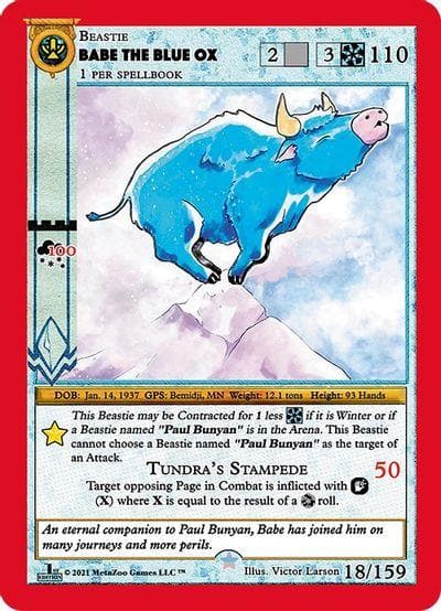 Babe The Blue Ox [Cryptid Nation First Edition] - Poke-Collect