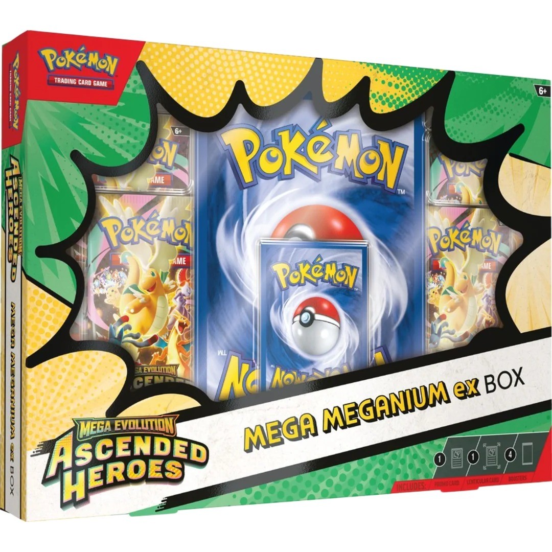 Pokémon TCG: Mega Evolution—Ascended Heroes Mega Meganium/Emboar/Feraligatr Ex Box