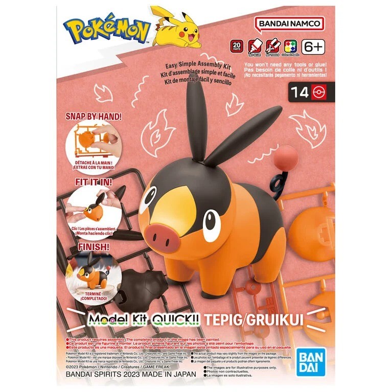 Pokemon Tepig Quick Model Kit