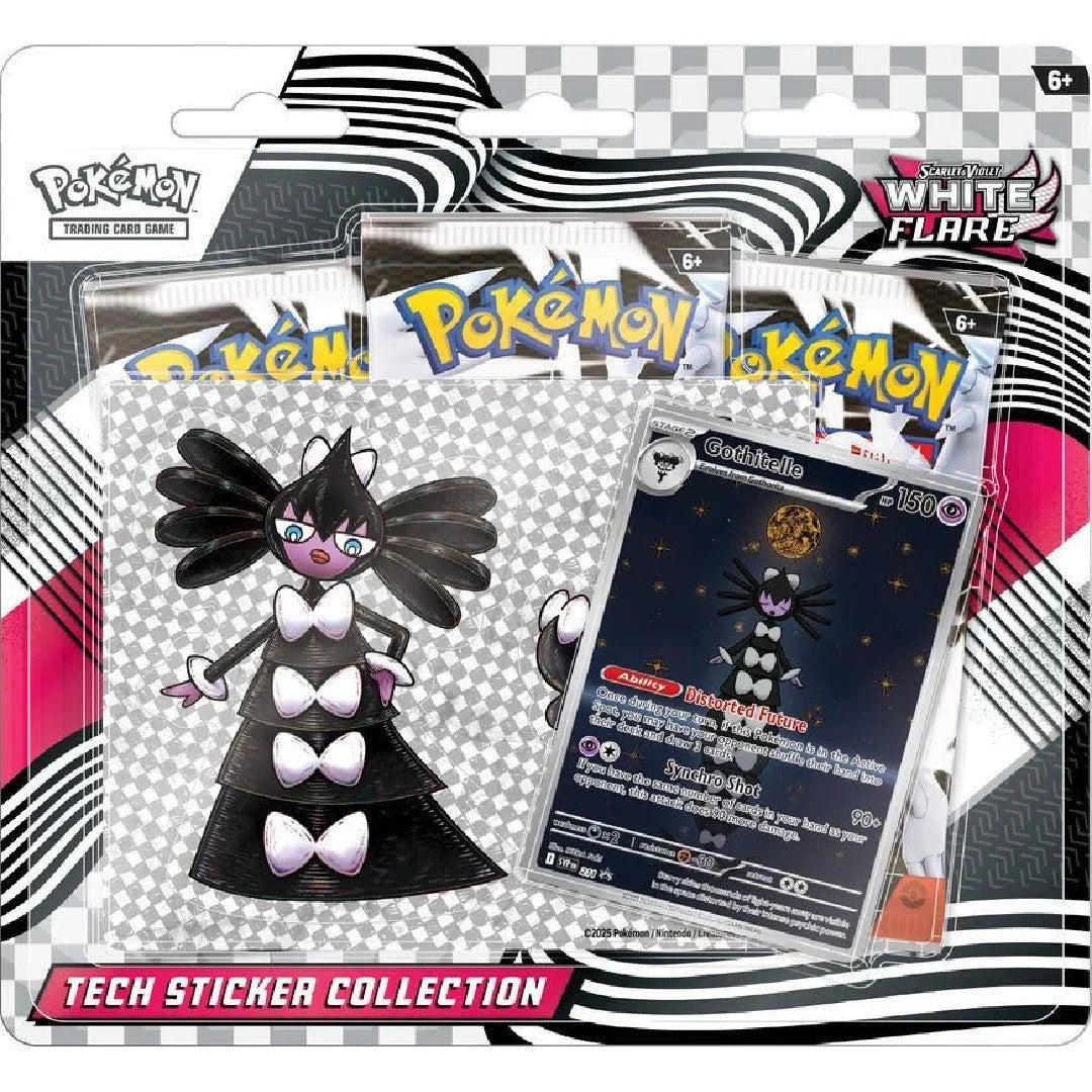 White Flare Tech Sticker