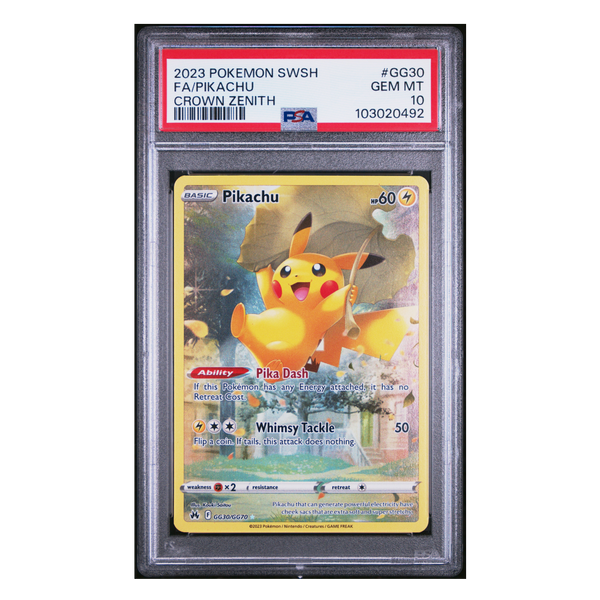 Pikachu Crown Zenith #GG30 PSA 10 Pikachu Crown Zenith #GG30 PSA 10