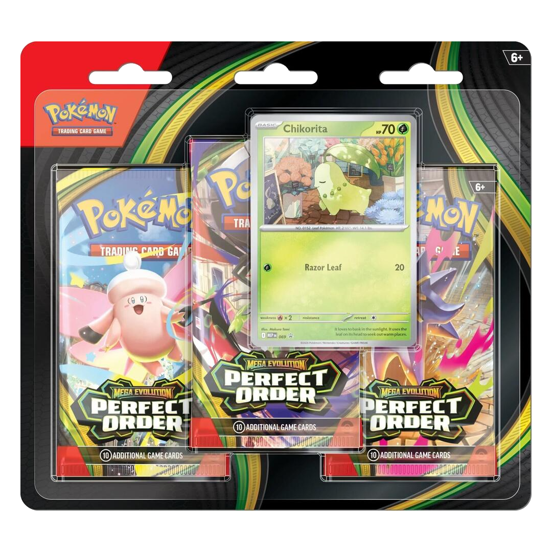 Mega Evolution: Perfect Order 3-Pack Blister - Poke-Collect