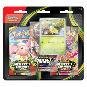 Mega Evolution: Perfect Order 3-Pack Blister (Early Bird Special)