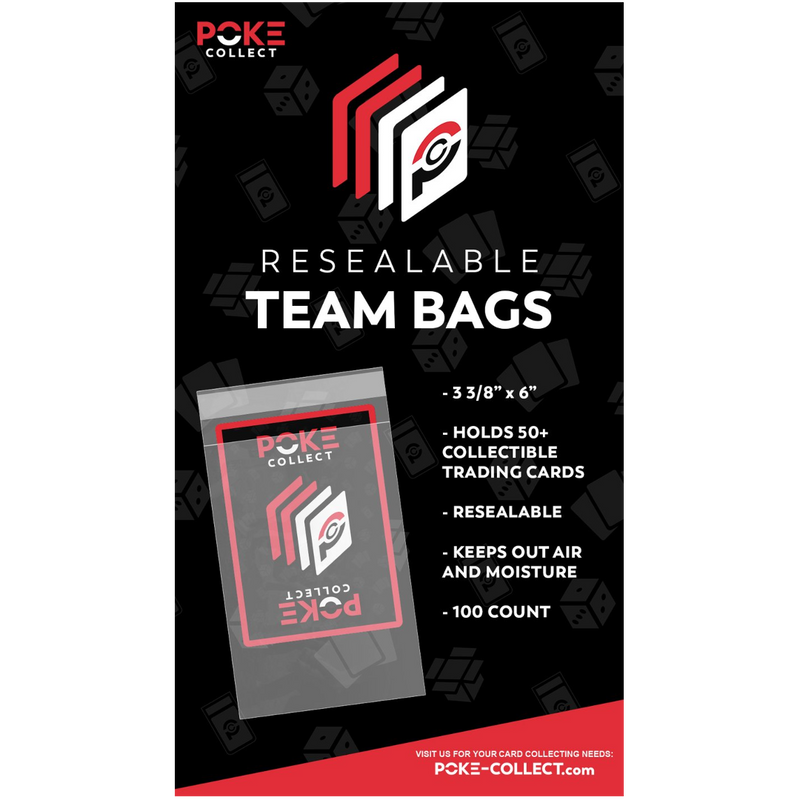 Poke-Collect Resealable Team Bags 1000 Count - Poke-Collect