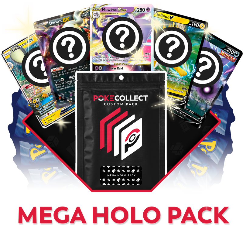 Mega Holo Pack (100 Holo Cards) - Poke-Collect