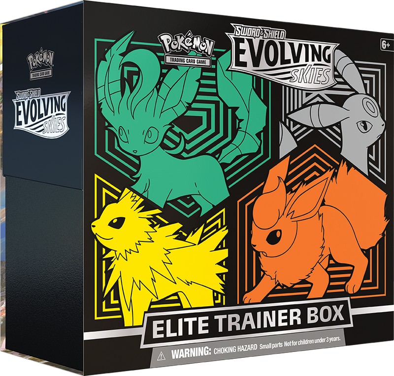 Sword & Shield: Evolving Skies - Elite Trainer Box (Flareon/Jolteon/Umbreon/Leafeon) - Poke-Collect