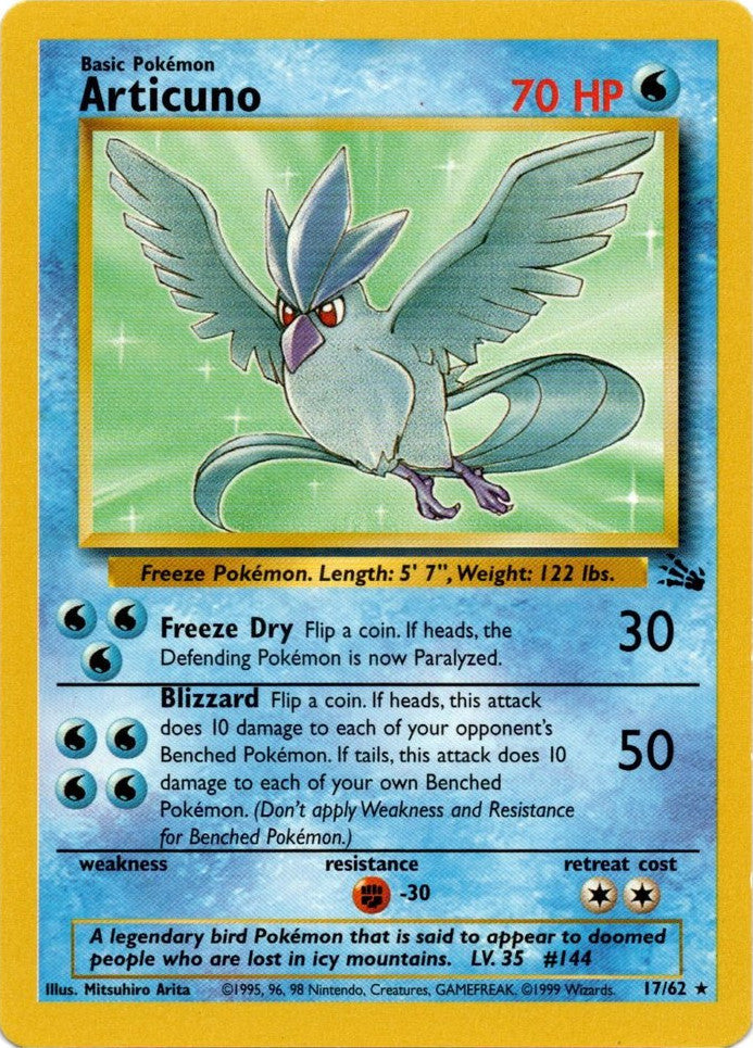 Articuno (17/62) [Fossil Unlimited] - Poke-Collect
