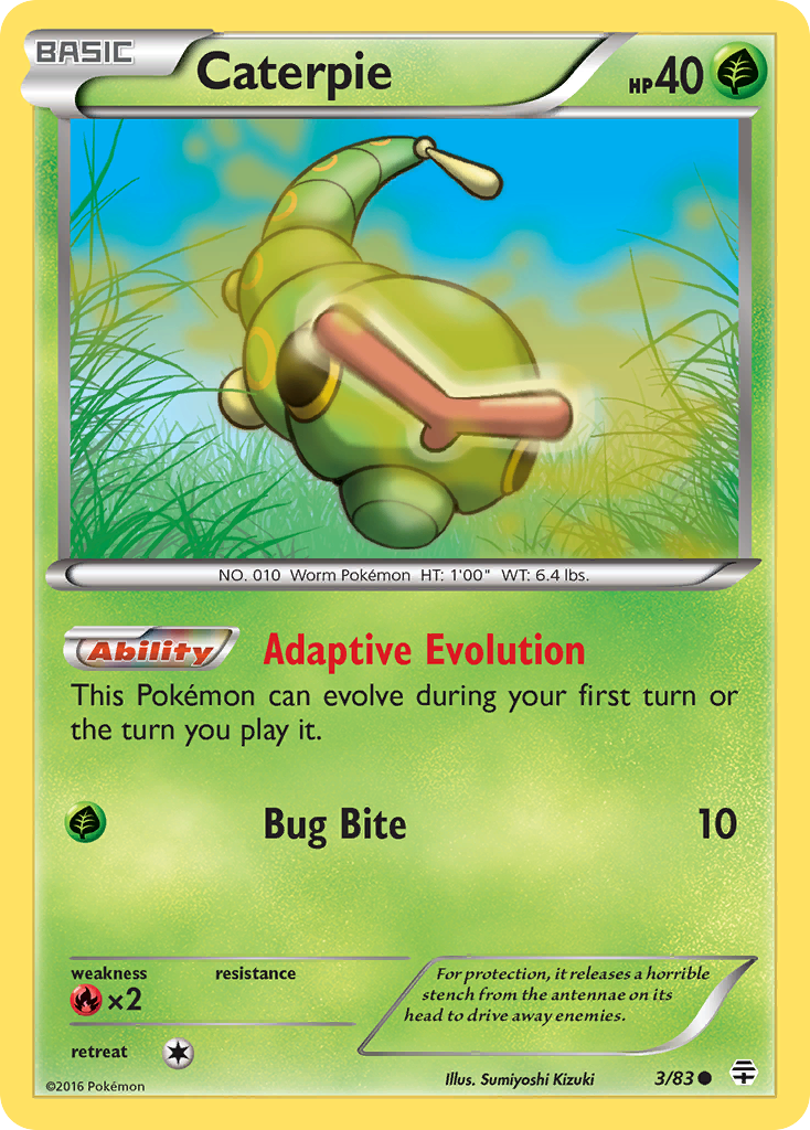 Caterpie (3) [Generations] - Poke-Collect