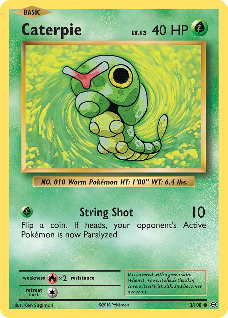 Caterpie (3) [XY - Evolutions] - Poke-Collect