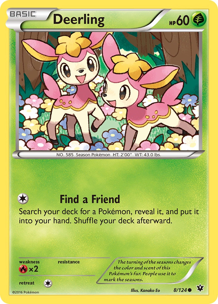 Deerling (8) [XY - Fates Collide] - Poke-Collect