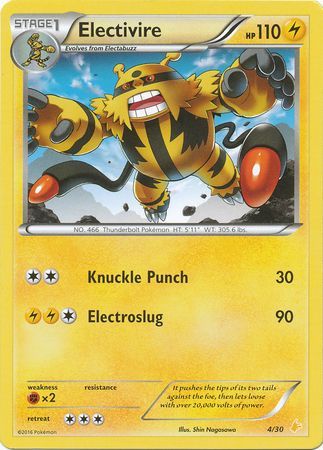 Electivire (4) (4) [XY Trainer Kit: Pikachu Libre & Suicune] - Poke-Collect