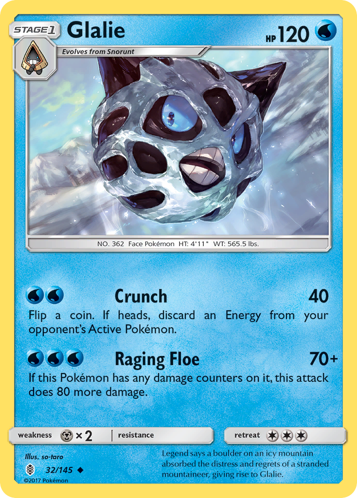 Glalie (32) [SM - Guardians Rising] - Poke-Collect