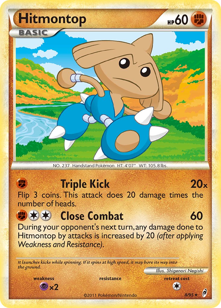 Hitmontop (8/95) (Theme Deck Exclusive) [HeartGold & SoulSilver: Call of Legends] - Poke-Collect
