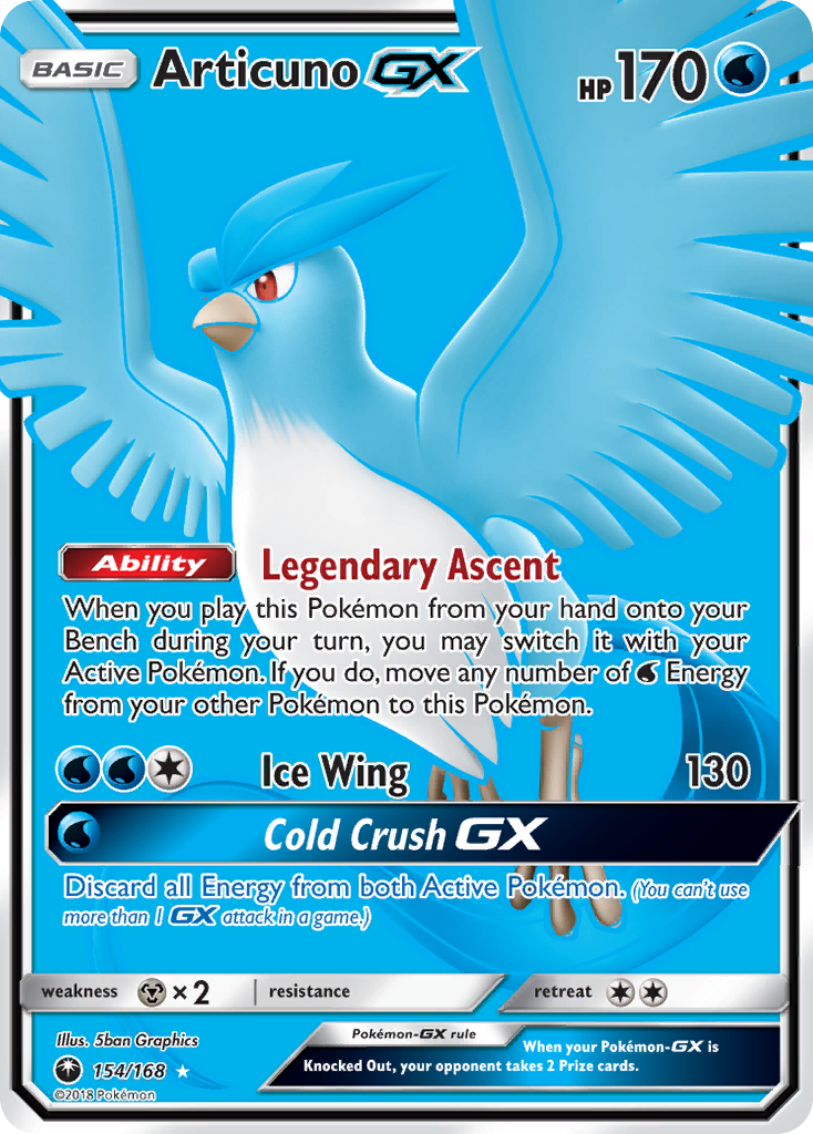 Articuno GX (Full Art) (154) [SM - Celestial Storm] - Poke-Collect