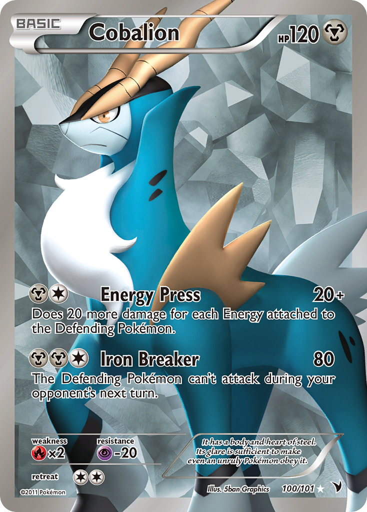 Cobalion (100 Full Art) (100) [Noble Victories] - Poke-Collect