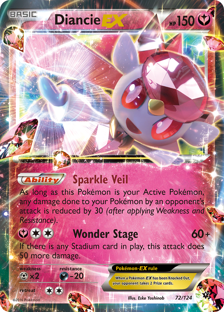 Diancie EX (72) [XY - Fates Collide] - Poke-Collect