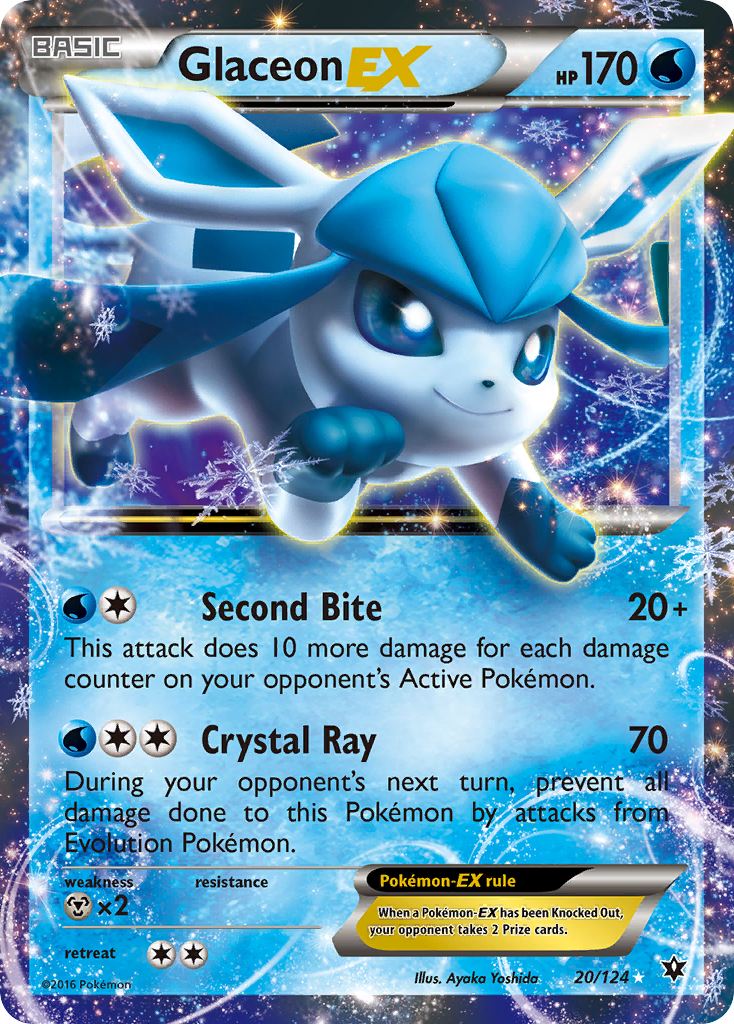 Glaceon EX (20) [XY - Fates Collide] - Poke-Collect