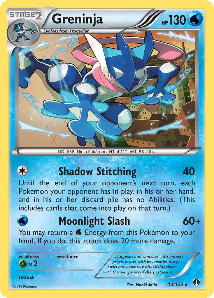 Greninja (40/122) (Theme Deck Exclusive) [XY: BREAKpoint] - Poke-Collect
