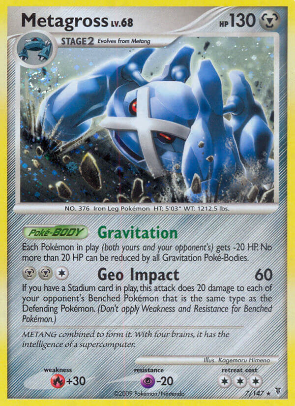 Metagross (7/147) (Cracked Ice Holo) (Blister Exclusive) [Platinum: Supreme Victors] - Poke-Collect