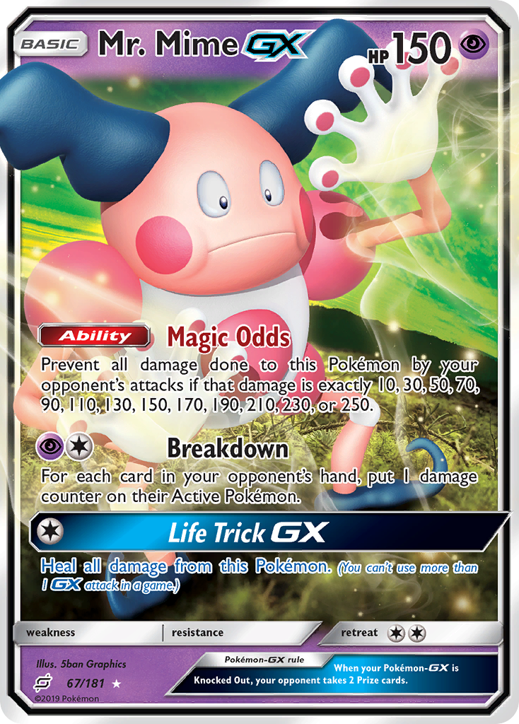Mr. Mime GX (67/181) [Sun & Moon: Team Up] - Poke-Collect
