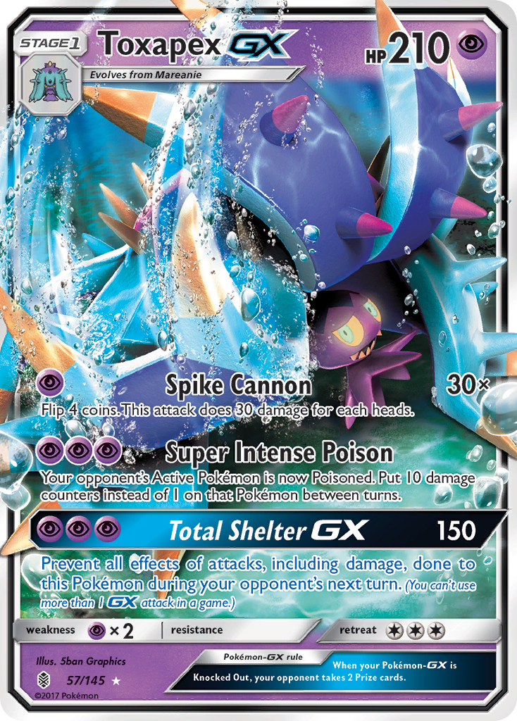 Toxapex GX (57) [SM - Guardians Rising] - Poke-Collect