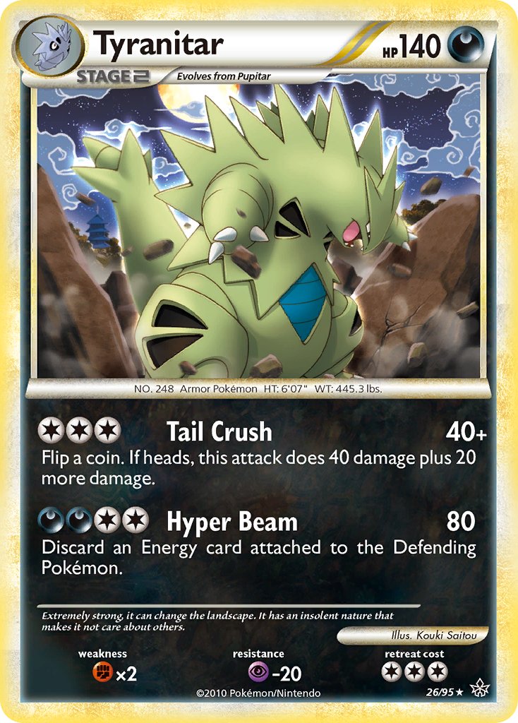 Tyranitar (26/95) (Theme Deck Exclusive) [HeartGold & SoulSilver: Unleashed] - Poke-Collect